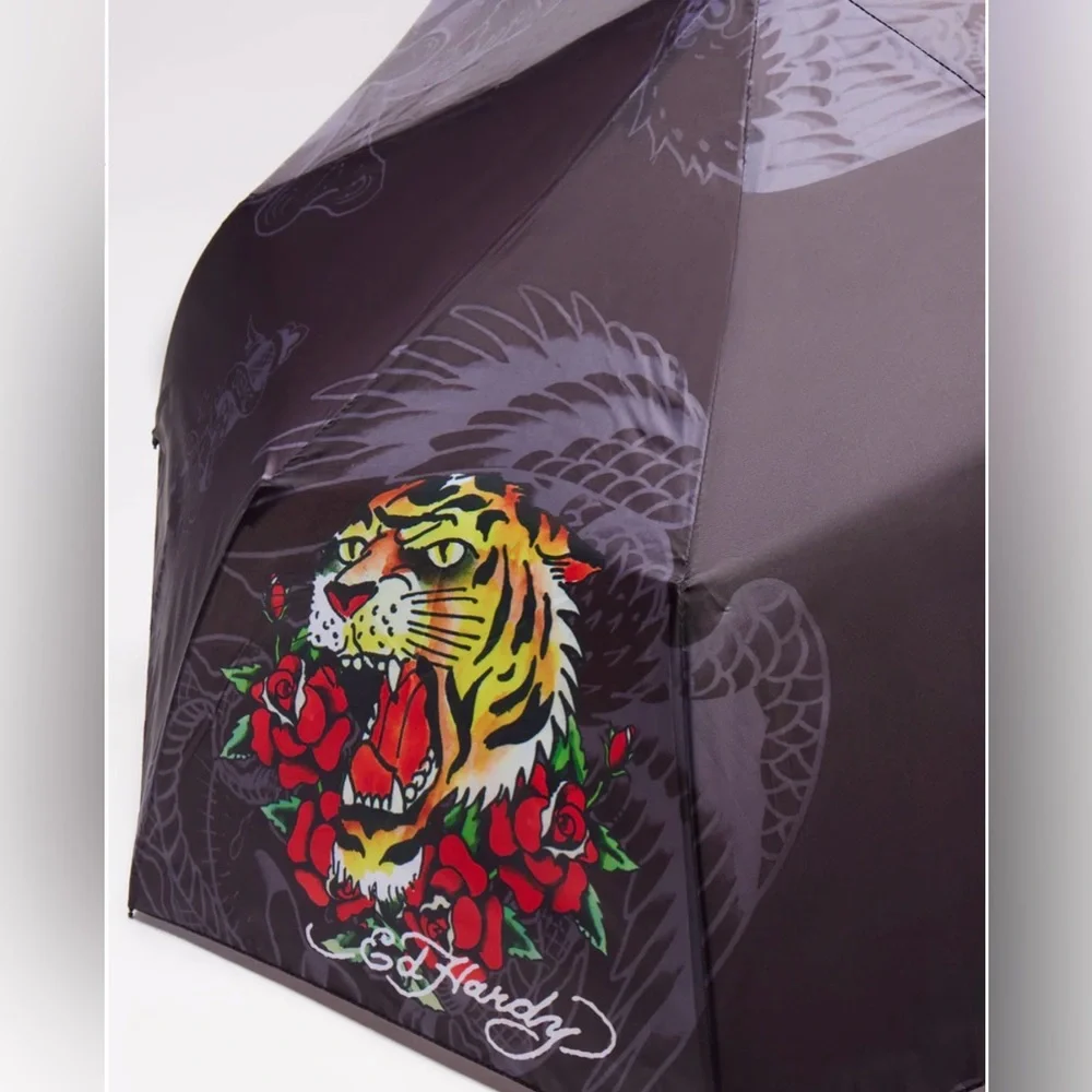 Ed Hardy Umbrella in Black - Picture 4 of 5